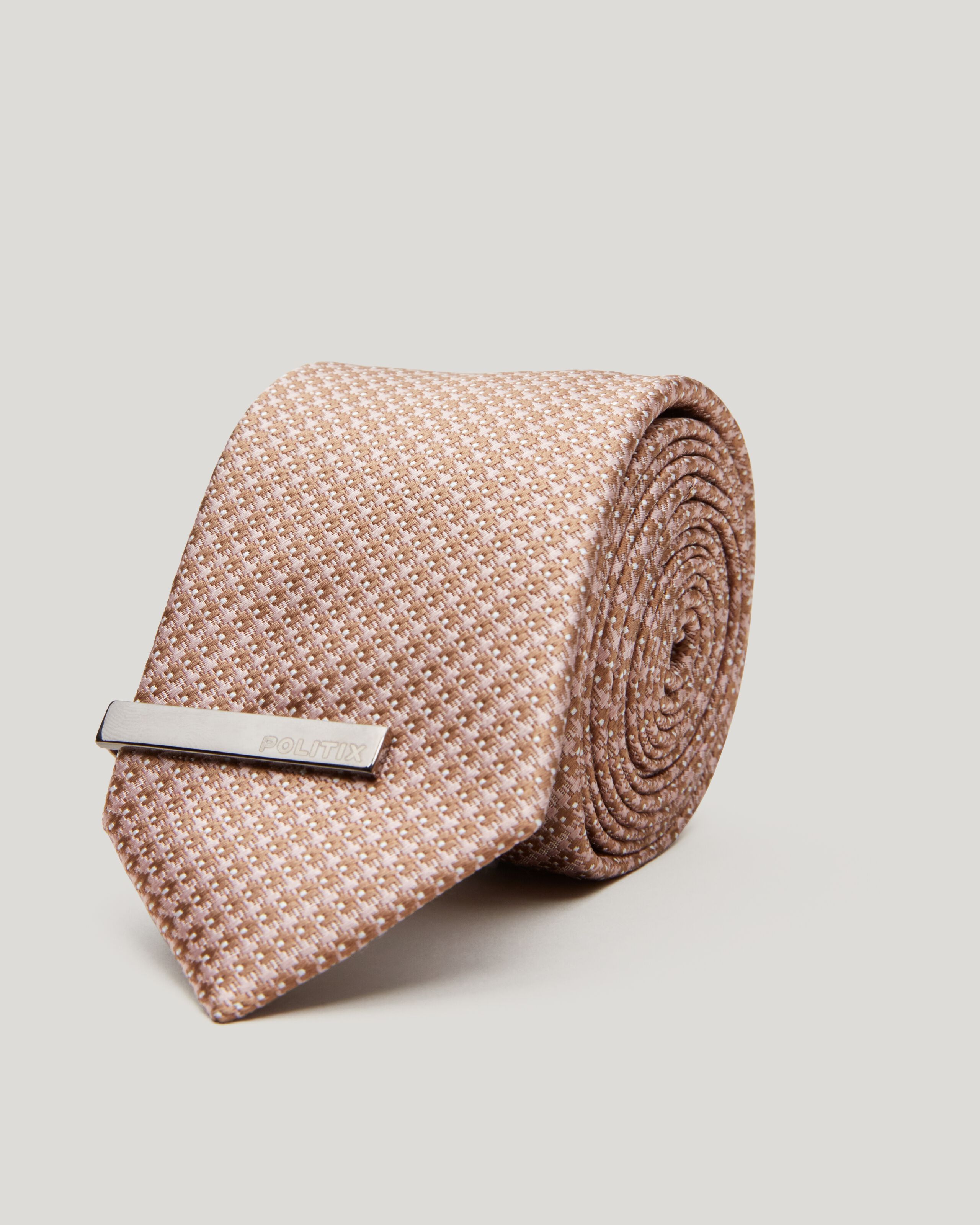 Pink discount silk tie